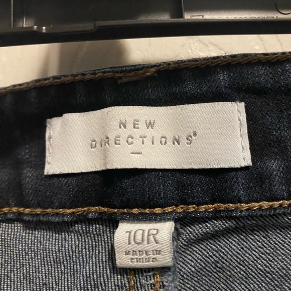 New Directions Dark Blue Flare Jeans - Picture 3 of 3